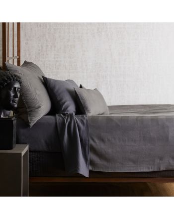 Linen Duvet Set - Charcoal